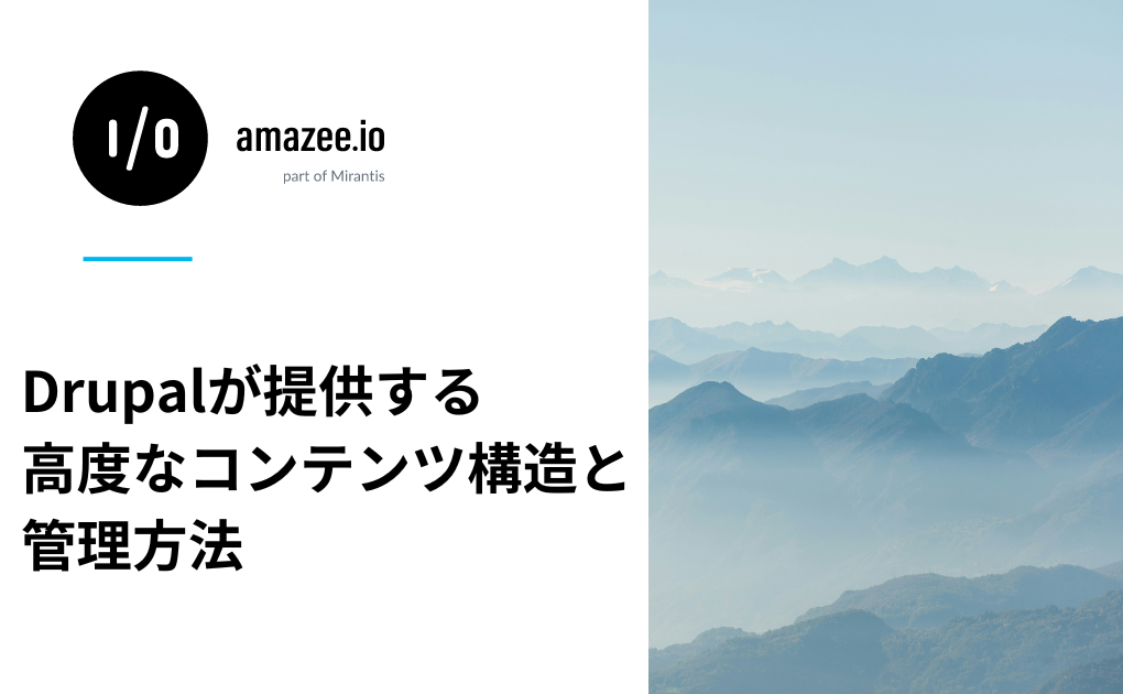 Drupalが提供する高度なコンテンツ構造と管理方法